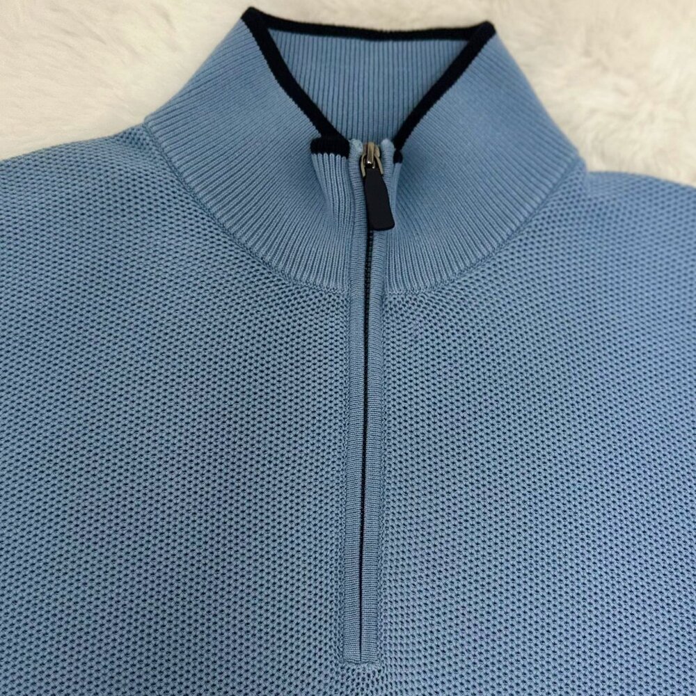 Michael Kors Men’s Quarter-Zip Knit Sweater - Picture 2 of 15